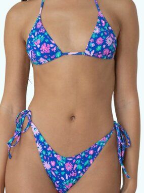 Bright Swimwear Sky Purple Bikini Set Top Bottom Size S/XS